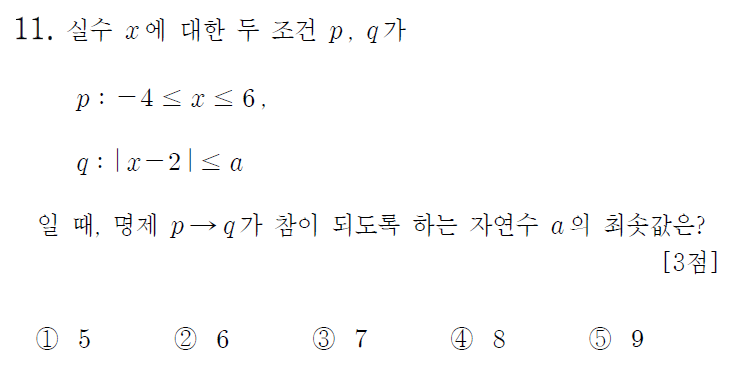 
		                            		
		                            			17-07 인천시 교육청 나 - 11번  문제 
		                            		
		                            		
						                       	
						                       		#진리집합 
						                       	
					                       	
					                       	
						                       	
						                       		#고등학교수학>집합과 명제>명제 
						                       	
					                       	
		                            	