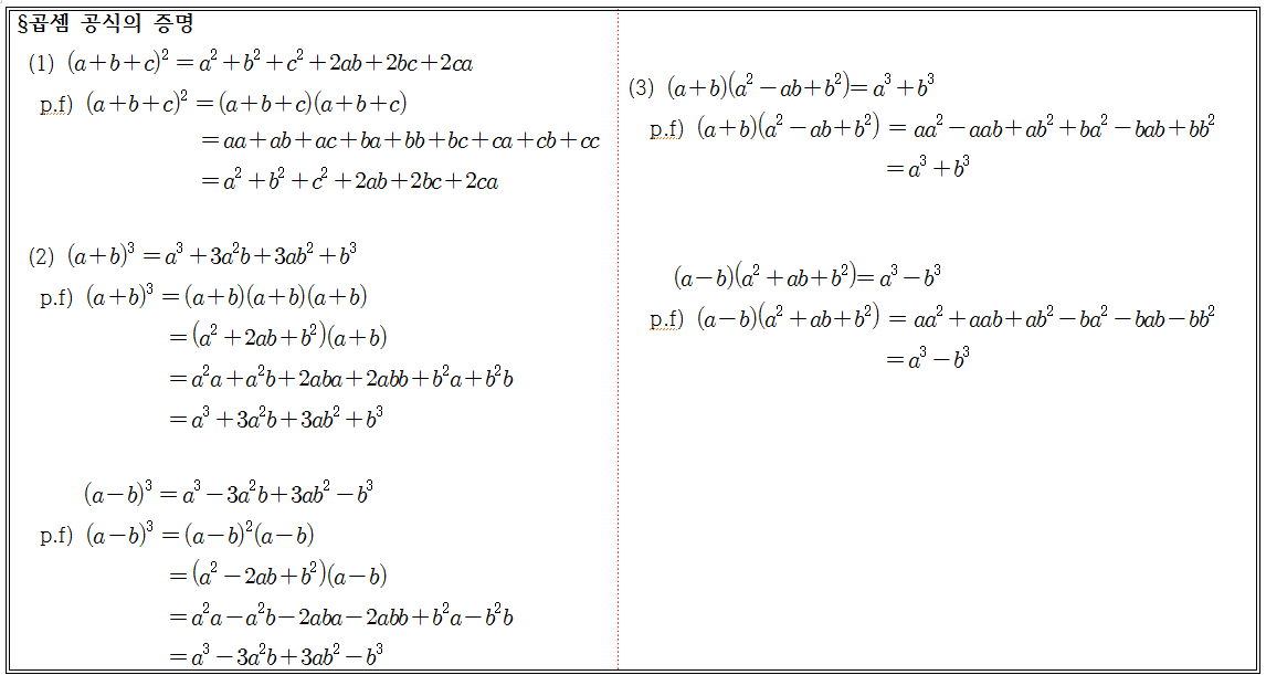 
		                            		
		                            			[답돌이] 신교과과정 수학1 개념정리 - 1번  문제 
		                            		
		                            		
						                       	
						                       		#곱셈공식 (a+b)^2,(a-b)^2 
						                       	
					                       	
					                       	
						                       	
						                       		#중학교 수학3>다항식의 곱셈과 인수분해>다항식의 곱셈 
						                       	
					                       	
		                            	