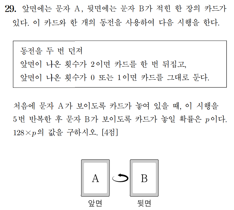 
		                            		
		                            			23-09 평가원 수학 (확률과통계) (23~30) - 29번  문제 
		                            		
		                            		
					                       	
		                            	