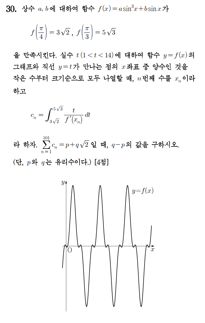 
		                            		
		                            			19-06 평가원 수학 가형 - 30번  문제 
		                            		
		                            		
						                       	
						                       		#치환 적분법 
						                       	
						                       		#사인/코사인 함수 그래프 성질 - 주기 
						                       	
					                       	
					                       	
		                            	