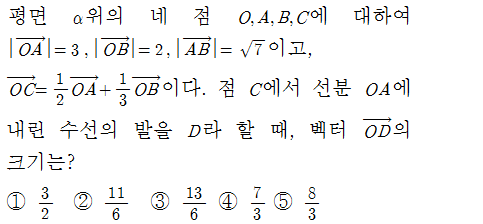 
		                            		
		                            			벡터 내적의 양변제곱 유형 - 10번  문제 
		                            		
		                            		
						                       	
						                       		#벡터 내적 양변 제곱 
						                       	
					                       	
					                       	
						                       	
						                       		#기하>평면벡터>평면벡터의 성분과 내적 
						                       	
					                       	
		                            	