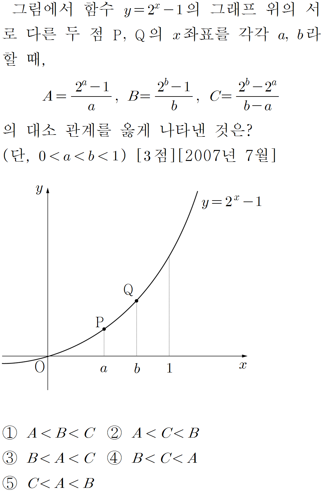 
		                            		
		                            			[기초문제5]157-1지수로그 그래프-대소비교 - 1번  문제 
		                            		
		                            		
						                       	
						                       		#지수함수의 그래프 
						                       	
						                       		#대소비교(증가/감소 함수 이용) 
						                       	
						                       		#평균 변화율 
						                       	
						                       		#로그함수의 그래프 
						                       	
					                       	
					                       	
						                       	
						                       		#수학I>지수와 로그>지수함수 
						                       	
						                       		#수학I>지수와 로그>지수/로그 함수의 활용 
						                       	
						                       		#수학II>미분>미분계수 
						                       	
					                       	
		                            	