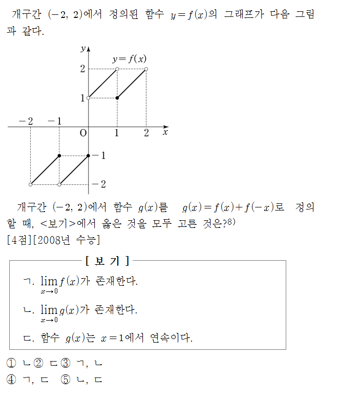 
		                            		
		                            			08 수능 가 - 8번  문제 
		                            		
		                            		
						                       	
						                       		#그래프에서 극한값 구하기 
						                       	
					                       	
					                       	
						                       	
						                       		#수학II>극한>함수의 극한 
						                       	
					                       	
		                            	